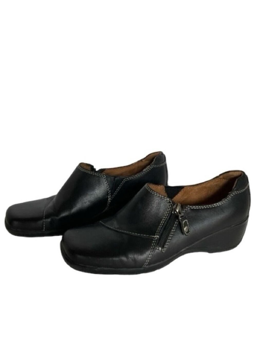 Naturalizer Arvena Leather Black Comfort Shoes, Size 7M